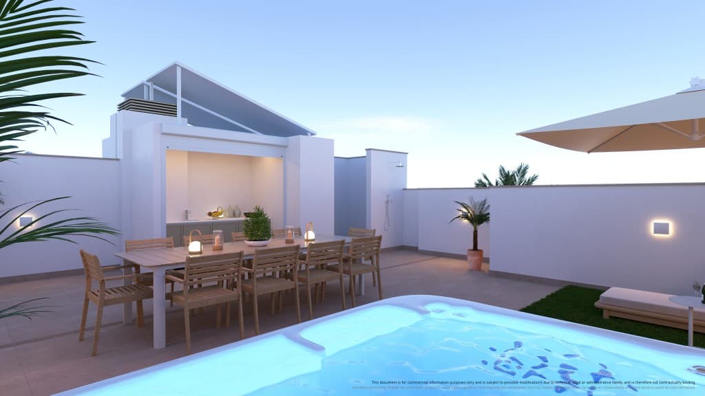 Stylish Two-Bed Penthouse with Roof Terrace in Pilar de la Horadada
