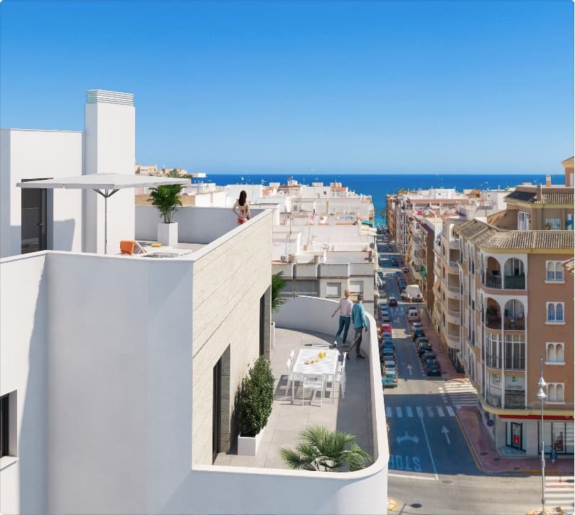 Contemporary 2-Bed Penthouse with Sea Views in Torrevieja