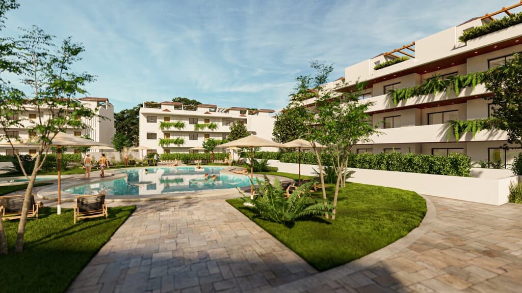 Modern Two-Bed Apartment in Mijas with Communal Pool