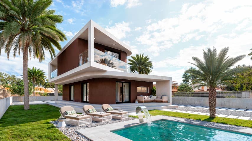 Luxurious 4-Bed Villa with Infinity Pool in Elche
