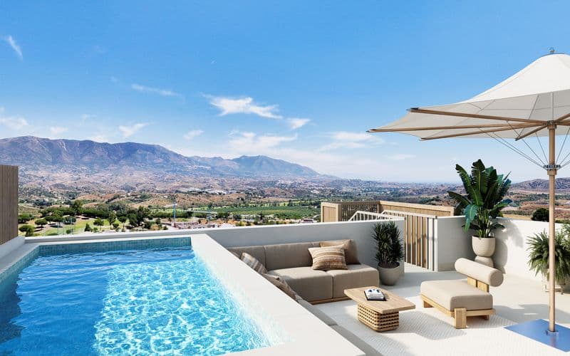 Luxury Two-Bed Penthouse with Golf and Sea Views in La Cala de Mijas