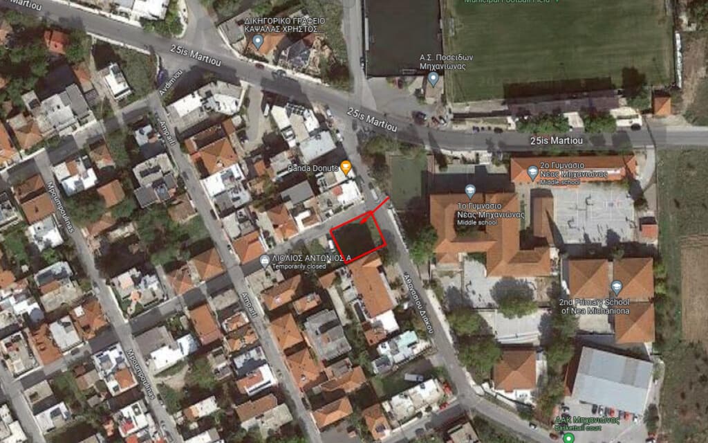 For Sale Land 547 m² in the suburbs of Thessaloniki