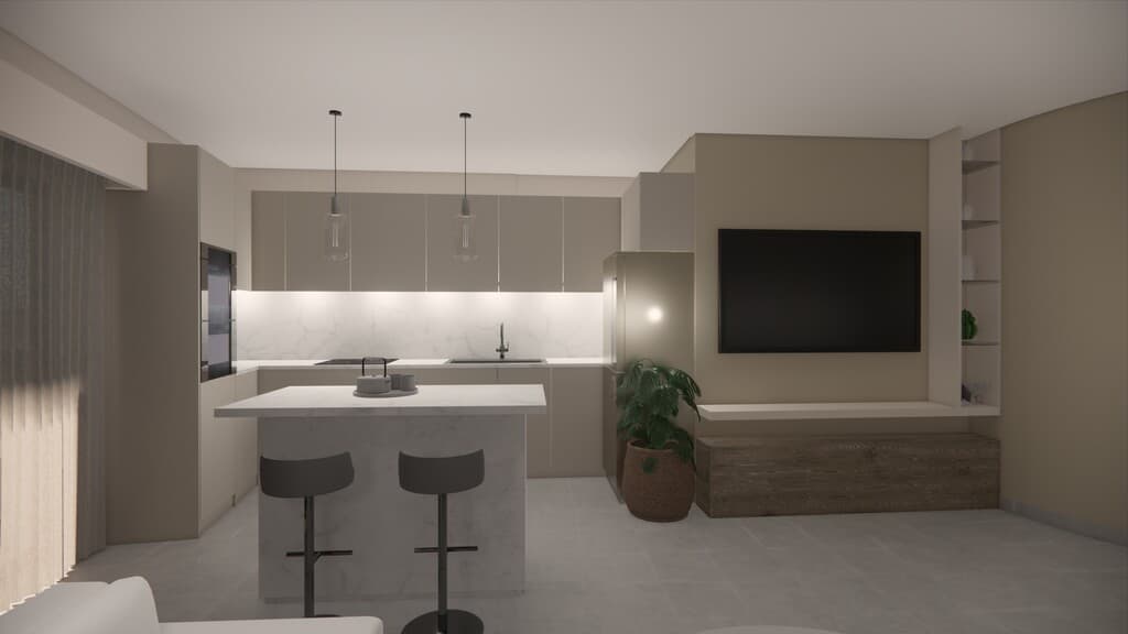 Modern Two-Bedroom Apartment in Palaia Kokkinia, Athens