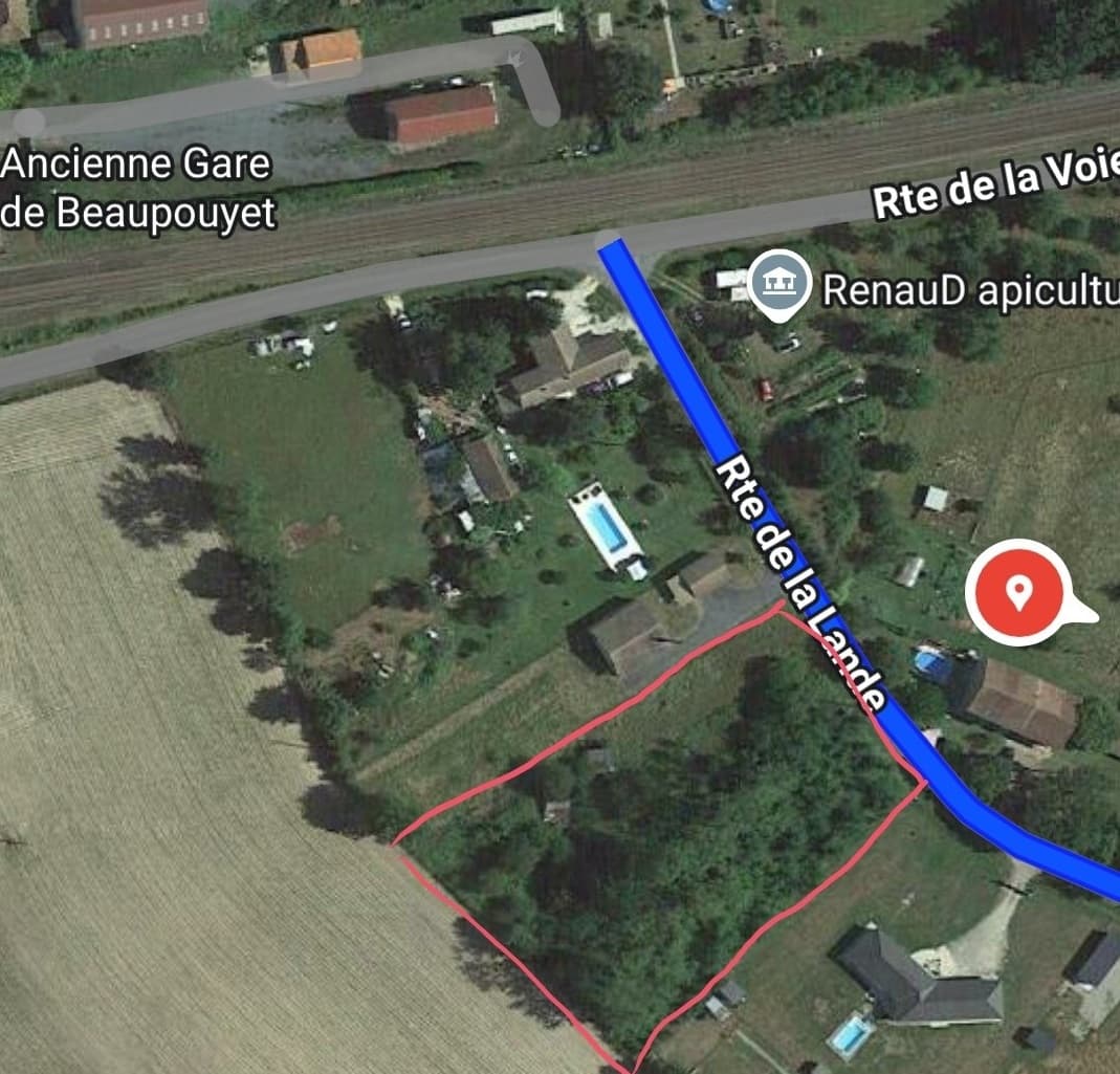 Excellent Plot of land for sale in Tauzinade Beaupouyet Dordogne France