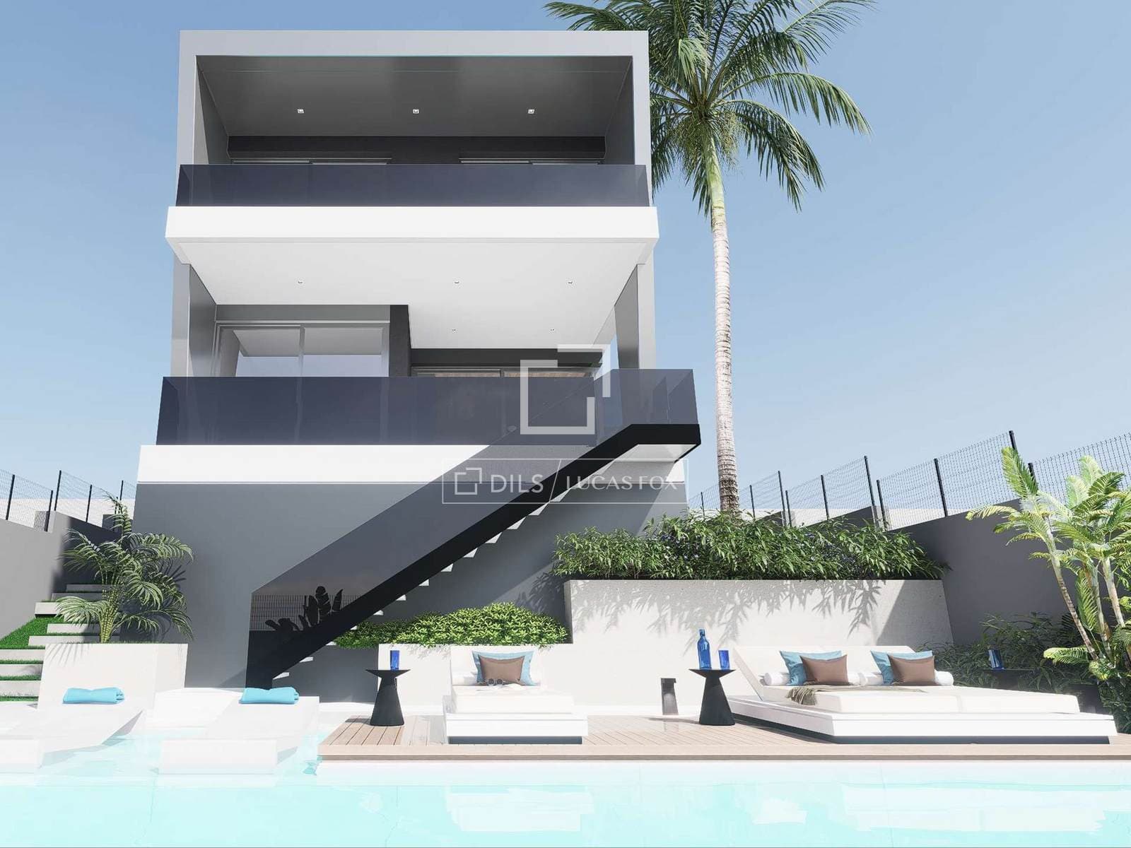 Modern Five-Bedroom Villa with Sea View in Mas Alba