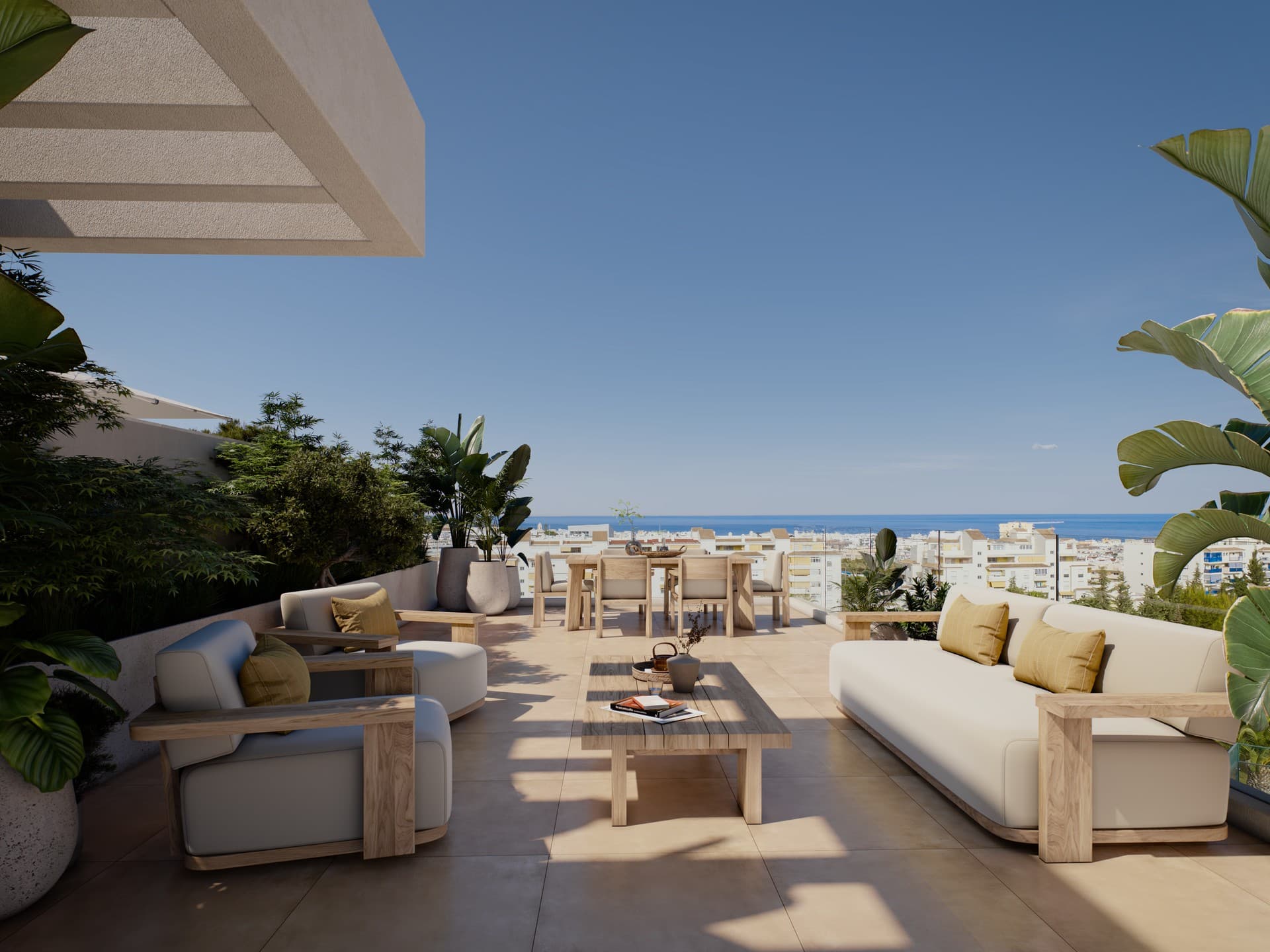 Modern Two-Bed Apartment with Sea Views in Estepona