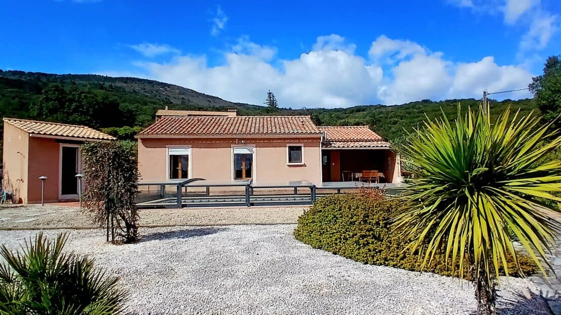 Charming Single Storey Villa with Covered Swimming Pool in Languedoc
