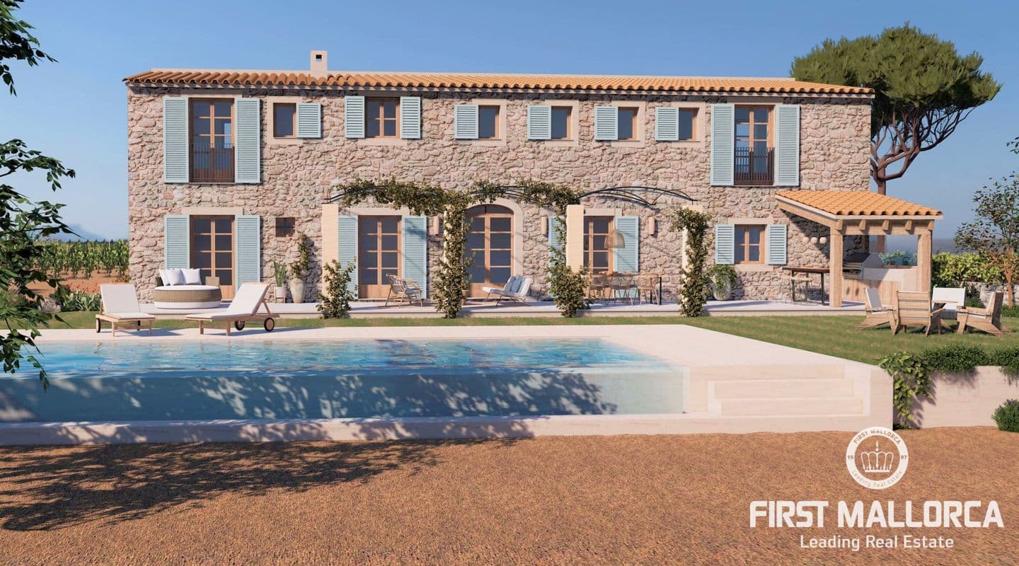 Spacious Building Land with Finca Project in Costitx