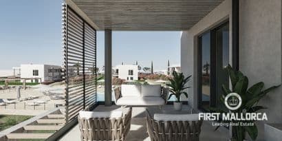 New Build 2-Bedroom Apartment with Garden near Es Trenc Beach