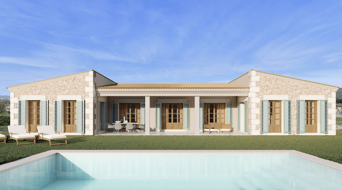 Newly Built Single-Storey Finca with 4 Bedrooms in Campos