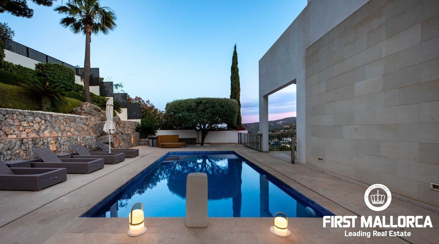 Immaculate Five-Bedroom Villa with Sea and Mountain Views in Son Vida