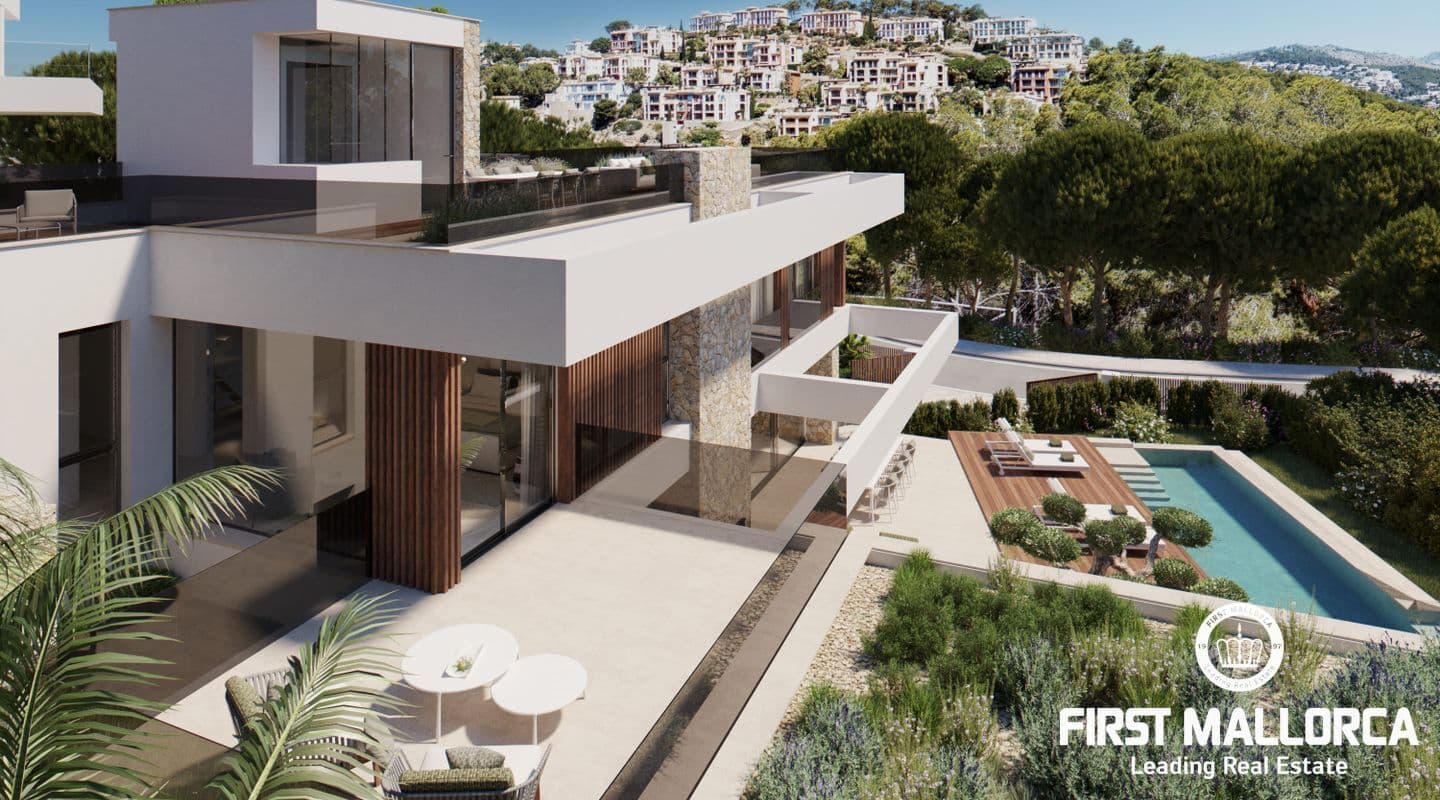 Under Construction Villa in Exclusive Cala Llamp, Puerto de Andratx