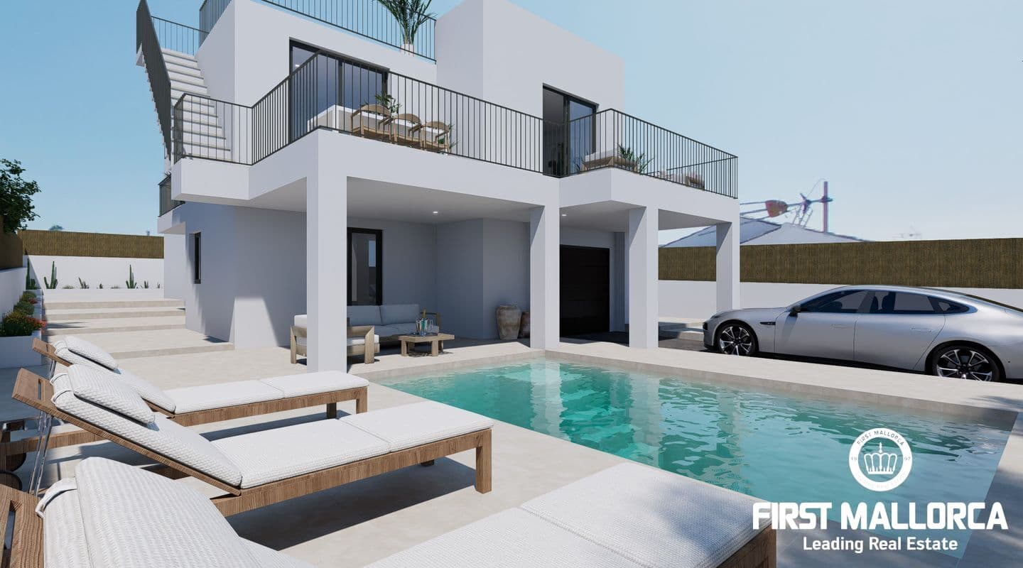 Four-Bedroom Modern Townhouse Under Construction in Marratxí
