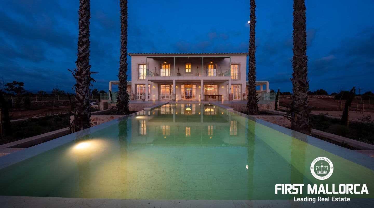 Designer Finca with Panoramic Sea and Landscape Views in Ses Salines