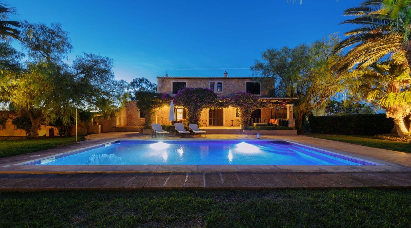 Five-Bedroom Finca with Mediterranean Garden near Es Trenc