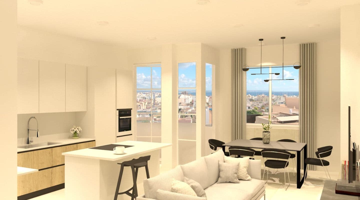 Spacious Four-Bedroom Apartment with Open Views in Palma
