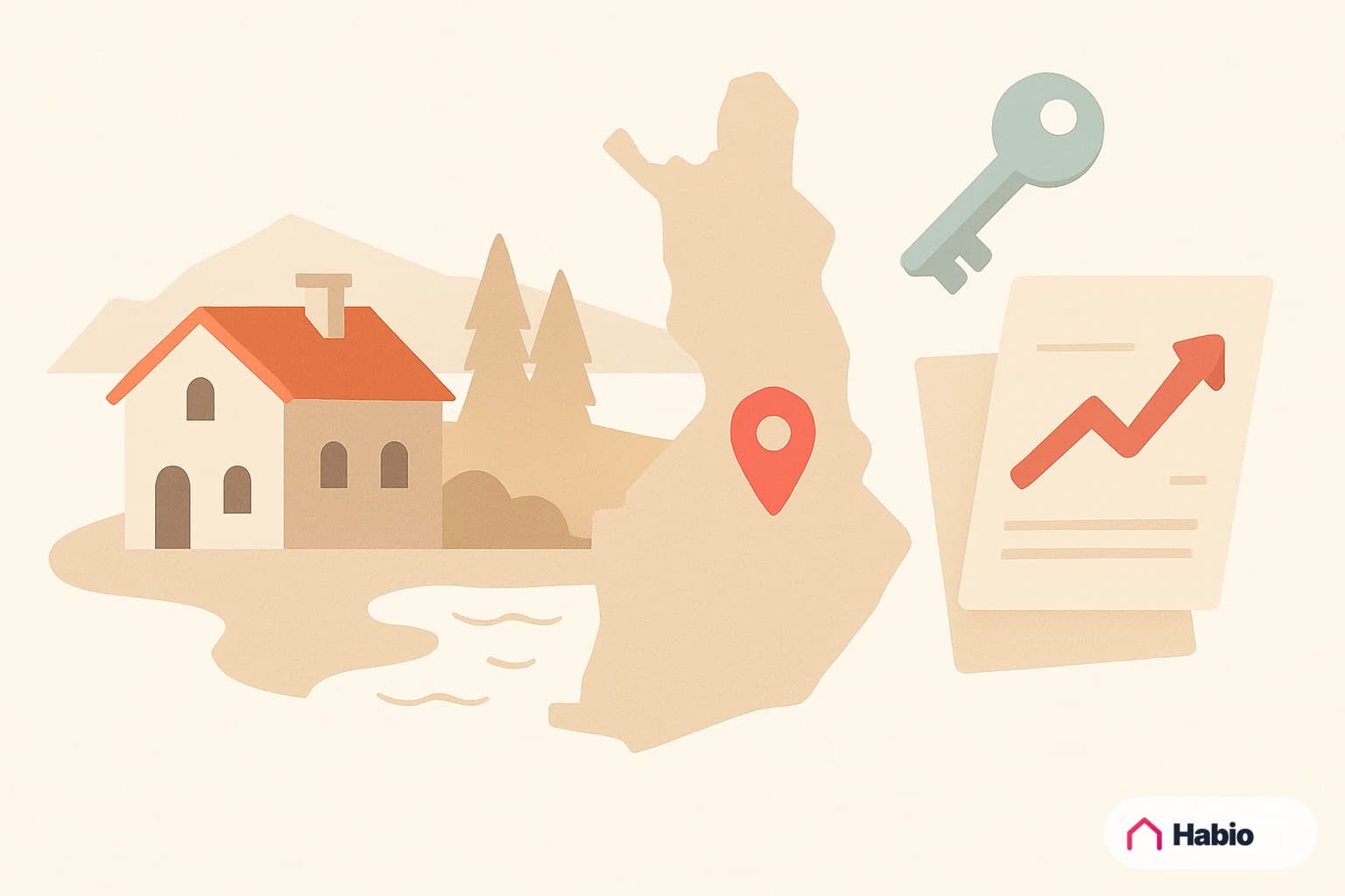Illustration: Finland's lakeside cottage market: mokki prices in 2026